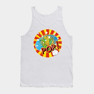 Popart corncob with popcorn Tank Top